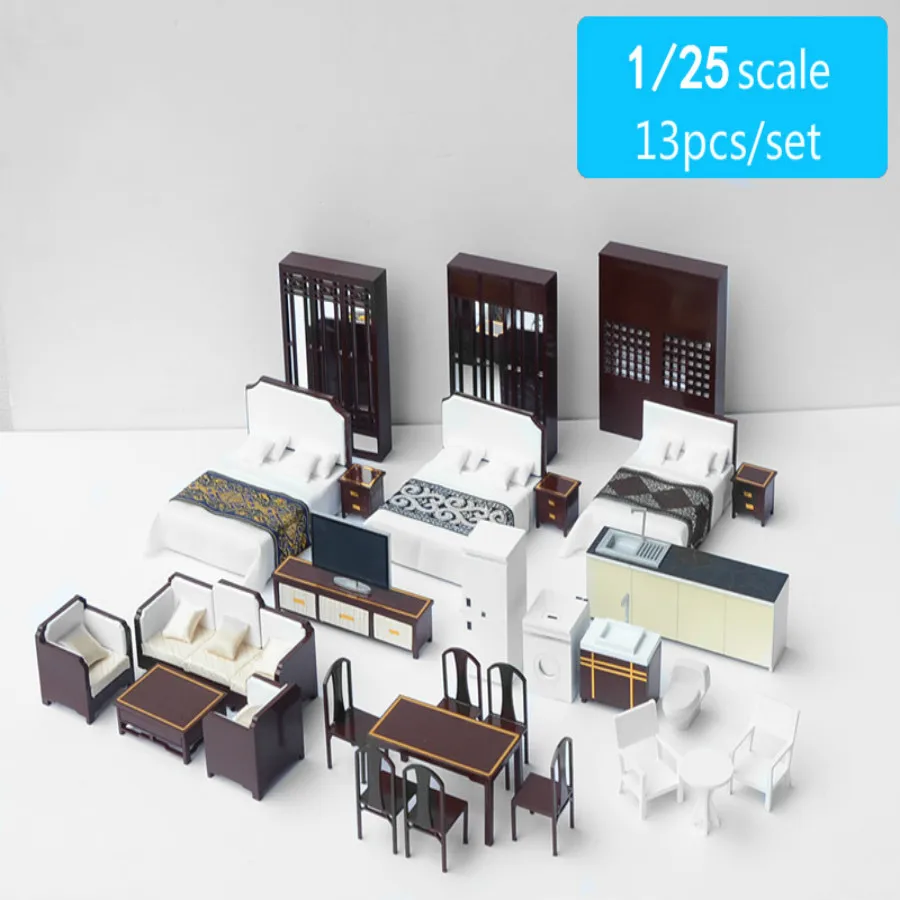 1/25 Scale Architecture Model Furniture Miniature Scales Toy For Ho Train Layout And Building Kits Toy