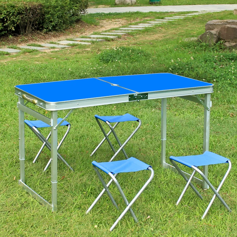 Mesa pequeña portátil plegable de aluminio para exteriores, escritorio multifunción para comedor en casa