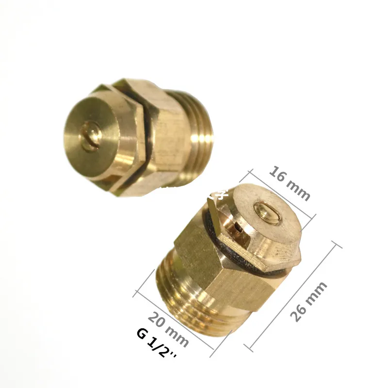 5pcs Metal Brass Sprinklers Drip Irrigation System Can Be Adjusted 180 Degree 90degree Fittings G1 / 2 Interfaces Hose Nozzle