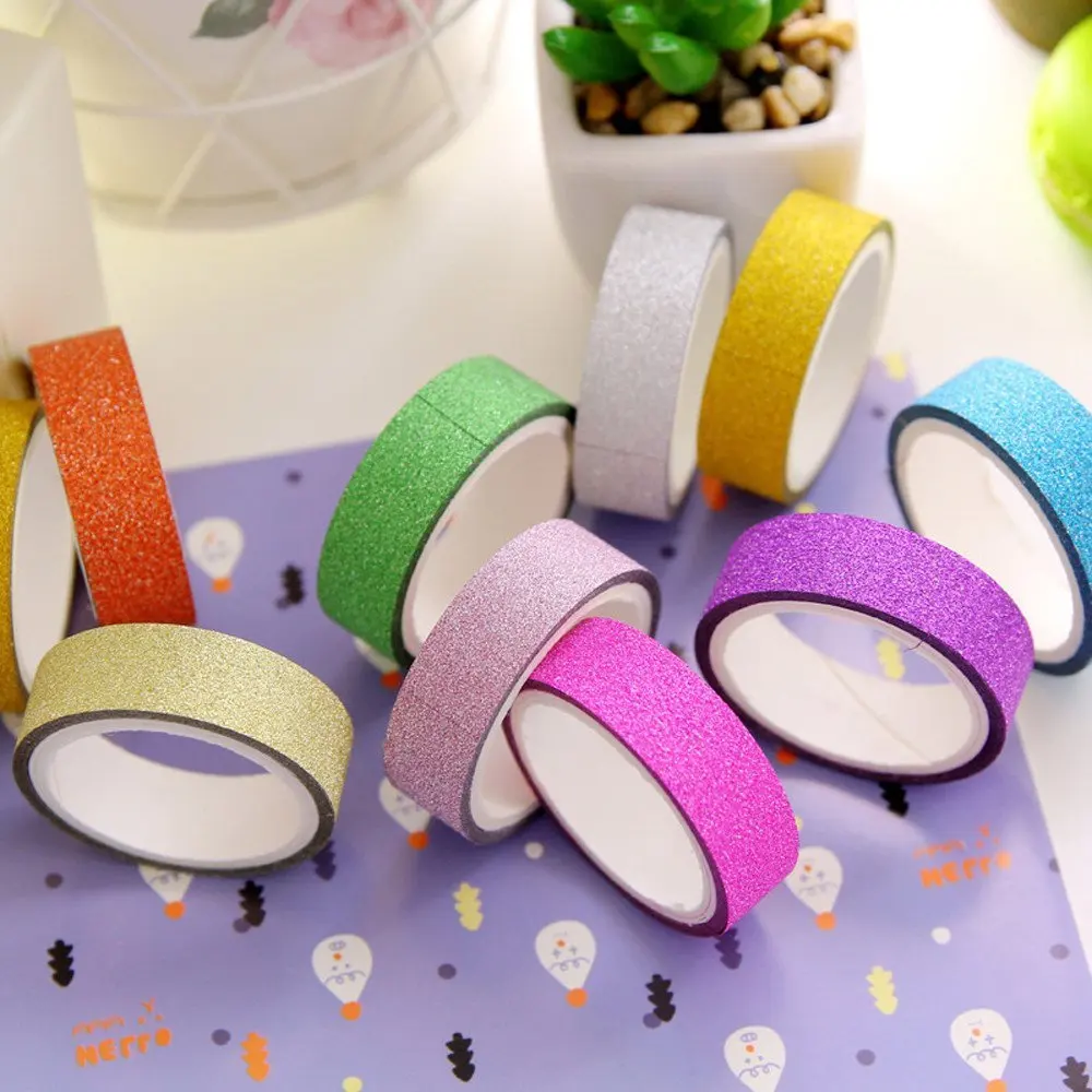 Multi Colors Sticky Paper Masking Adhesive Decorative Tape Scrapbooking