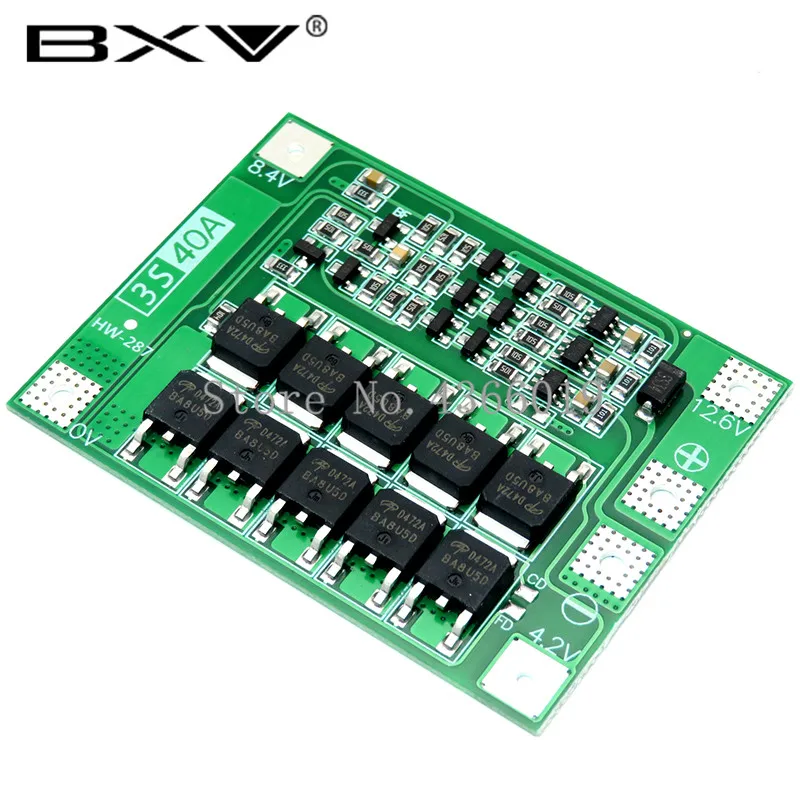 3S 10A 20A 25A 30A 40A Li-ion Lithium Battery 18650 Charger PCB BMS Protection Board For Drill Motor Lipo Cell Module