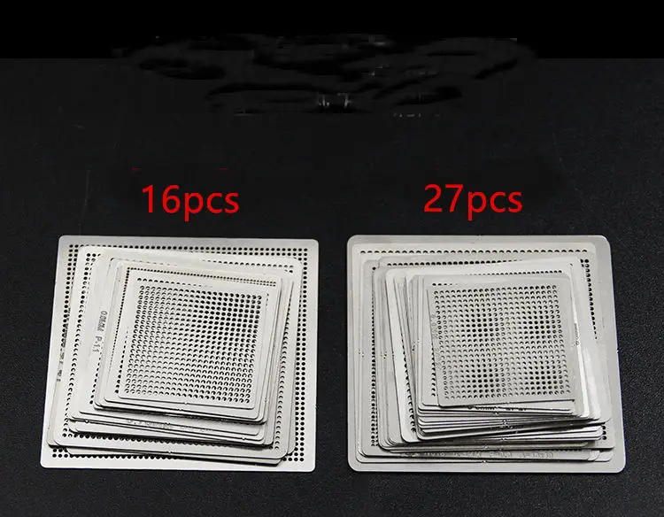 BGA Directly Heat Reballing Universal Stencils with Template Jig For SMT SMD Chip Rework Rpair