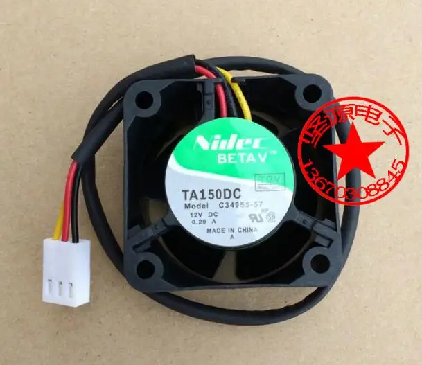 

Wholesale: NIDEC 4028 4CM C34955-57 0.20A 40*40*28mm 3 line switch fan,