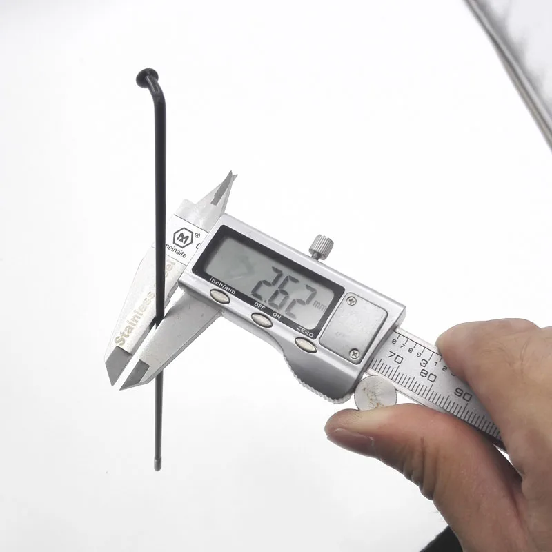 40pcs/lot 12G Spokes 45# Steel Material Electric Bike Spokes Black Color Diameter 2.6mm E-bike Spokes J-bend E-bicycle Spokes