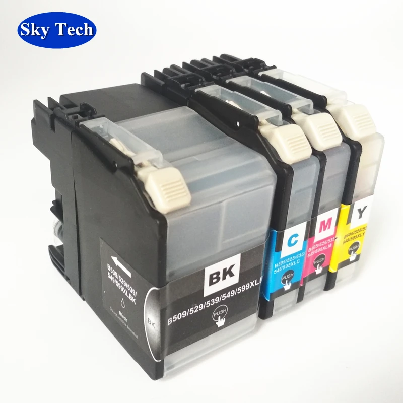 4X Compatible Ink cartridge For Brother LC595 LC599 , For Brother  MFC-J2510  MFC-J3520 MFC-J3720 printer