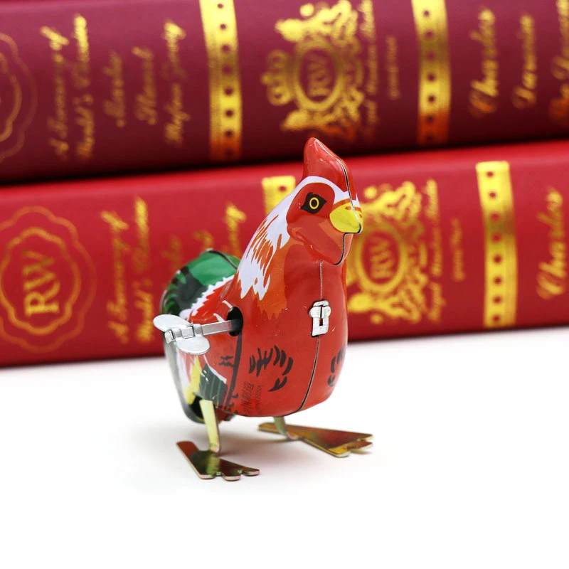 New Arrival Classics Wind-Up Chicken Cock Pecking Tin Toys For Children Mechanical Toy For Kids Collection