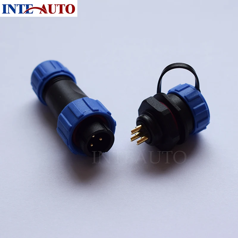 connector,replacement SP1310 series waterproof 3 pin connector,IP68 plastic thread connector