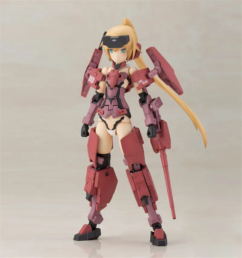 Original Kotobukiya Anime Frame Arms Girl JINRAI Assembled Action Figure Collectible Model Toys For Children Gift FG011