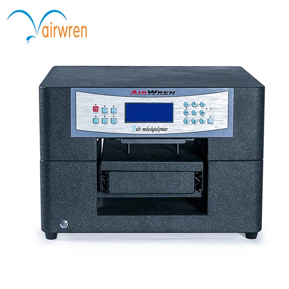 Airwren Haiwn-T400 Full Automatic A4 Size 6 Color DTG Printer Multicolor Digital Direct to Garment T-shirt Printing Machine