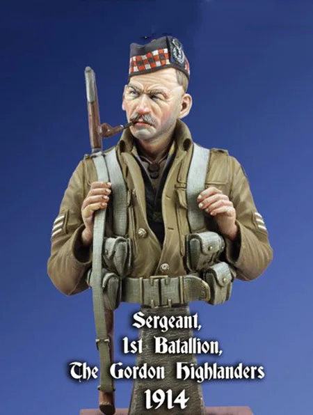 

Новинка, разборная игрушка Sergeant Gordon Highlanders с подставкой, детская игрушка «сделай сам», неокрашенные наборы