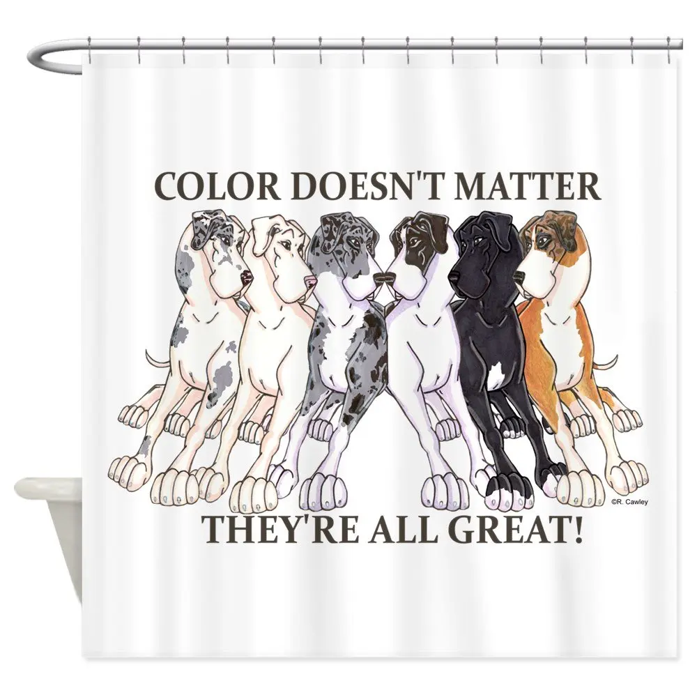 Pet All Great Decorative Fabric Bathroom Polyester Shower Curtain