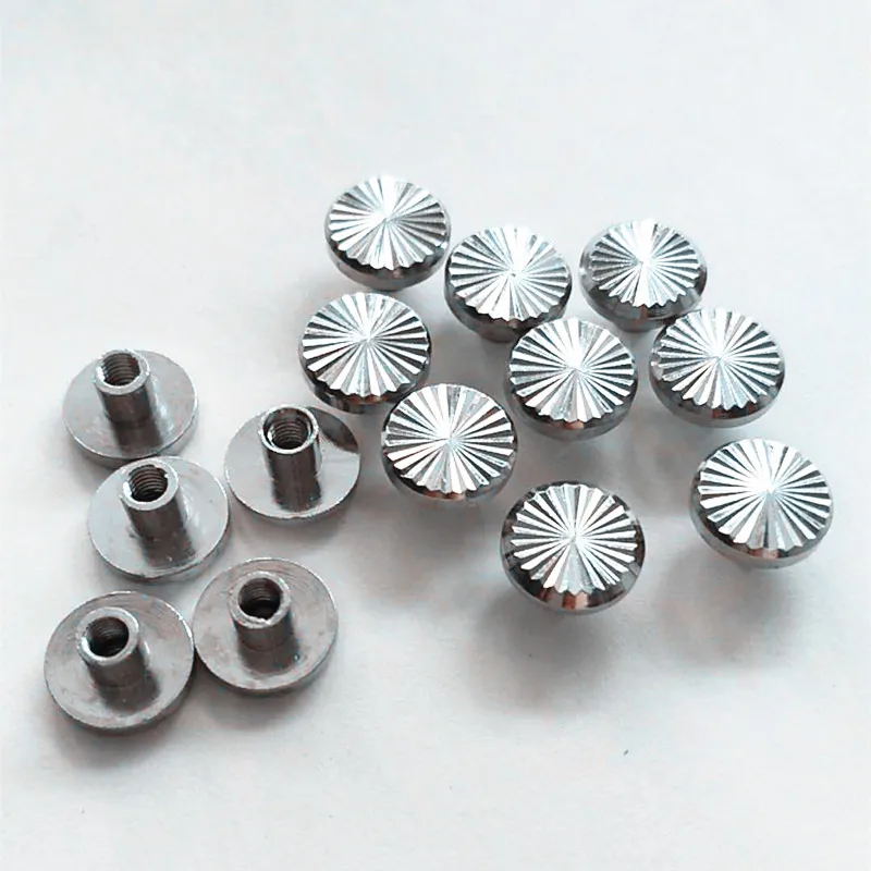 XUNZHE New 20pcs 10*5 mm Sunflower model Luggage Leather metal Craft Solid Screw Nail Rivet Head Belt/strap Rivets Book screws