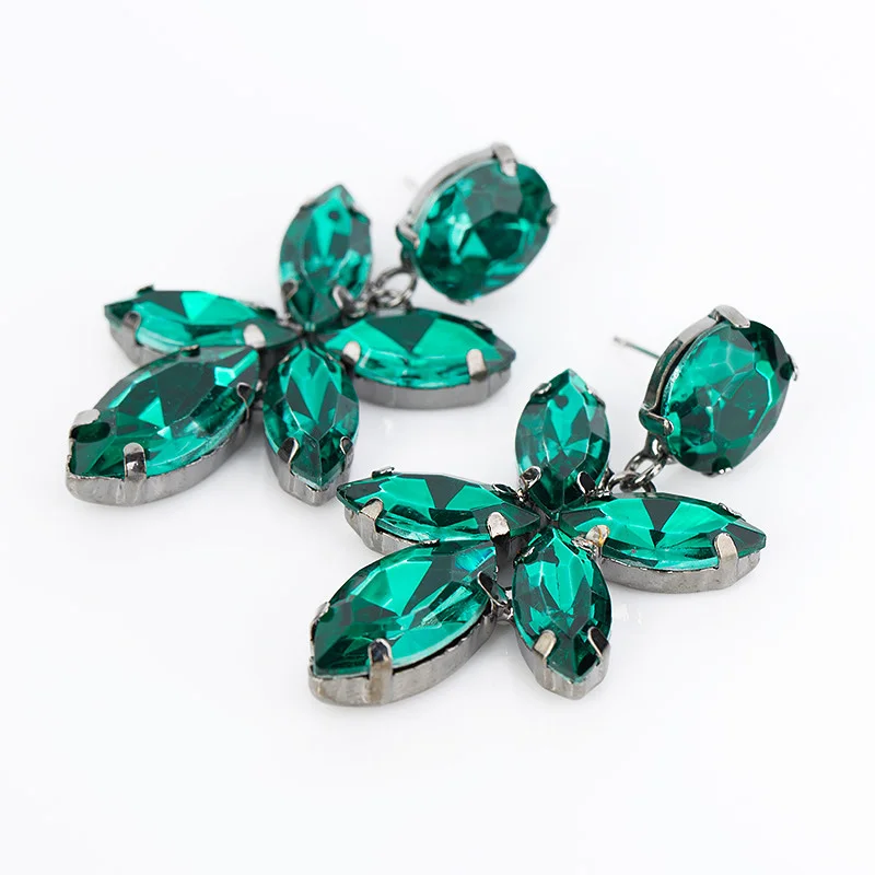 YFJEWE New Arrival Elegant Crystal Earring For Women Fashion Multicolor High Quality Big Stone Earrings Gift for Girl #E066