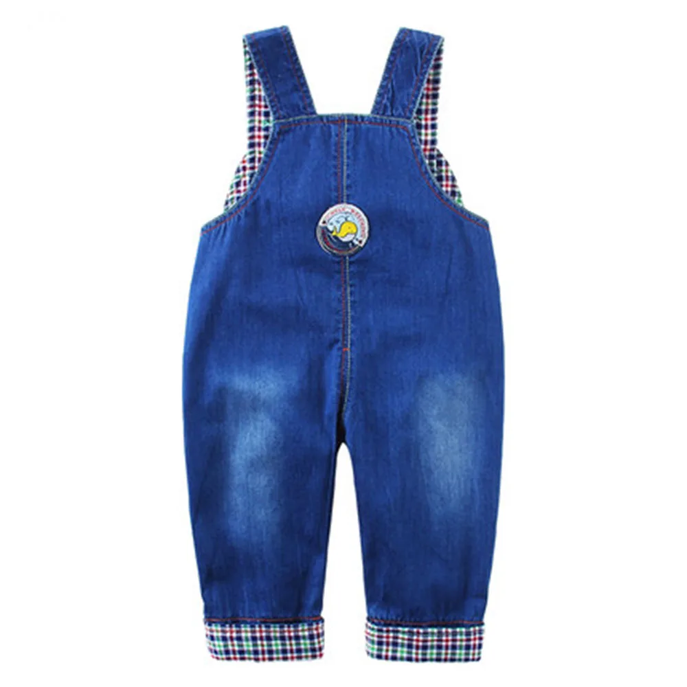 6M-3T Top Quality 100% Cotton Babe Boys Long Pants Overalls Baby Jumpsuit For Spring Summer Autumn Jeans Rompers Toddler Clothes