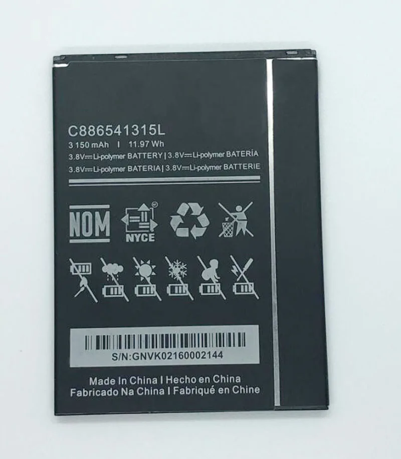 GeLar 3.8V 3150mAh replacement battery for BLU C886541315L