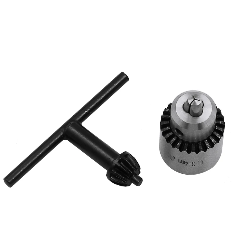 Mini Drill Chuck Key 0.3-4mm Mounted Lathe Chuck Pcb Mini Drill Press Applicable To Motor Shaft Connecting