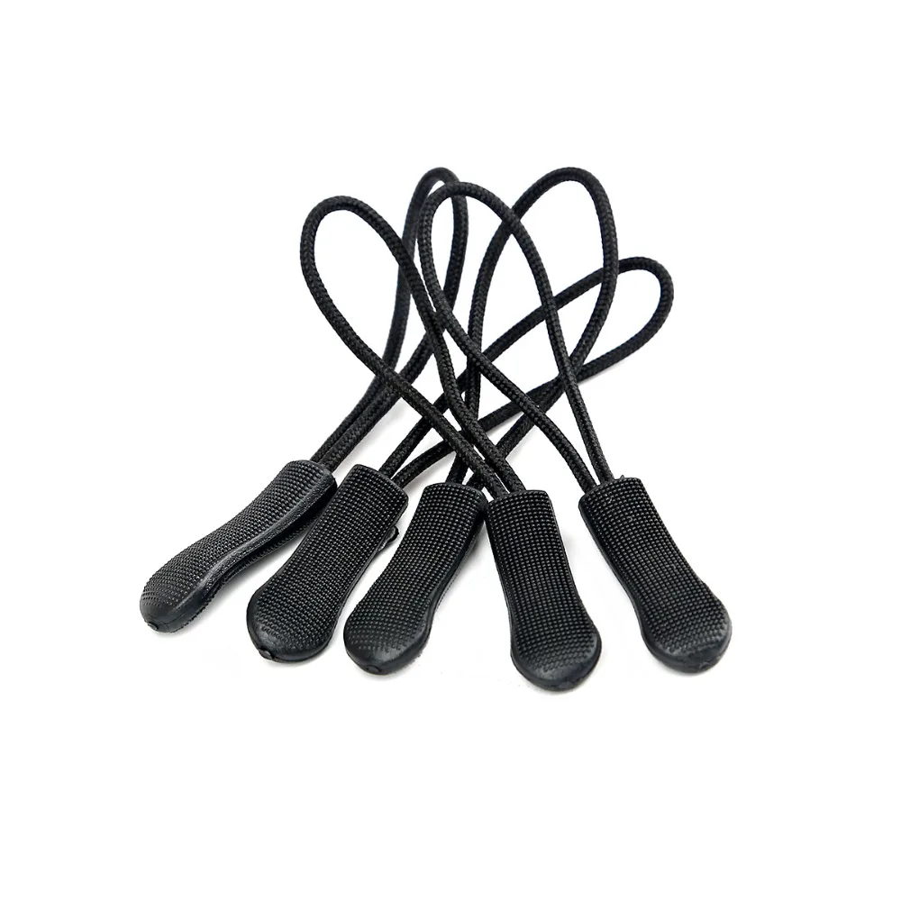 PVC 10pcs/pack Cord Zipper Pull Strap Zipper Pull Puller  Zipper Pulls Replacement for Apparel Bag Tactical Backpack Accessories