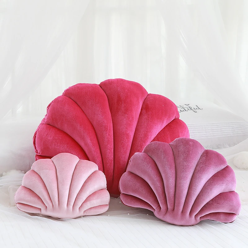 Shell Toy Colorful Shell Plush Pillow Sofa Home Decoration Pillow Hhigh Quality Creative Throw Pillow Gift for Friends