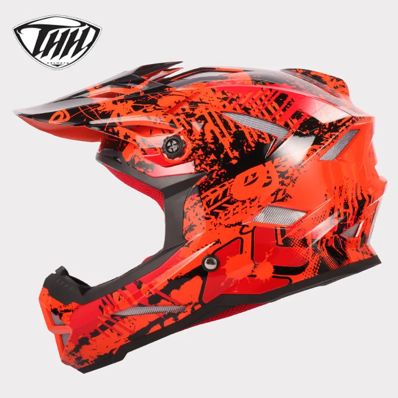 THH t42 downhill helmet cross helmet Professional Off-Road Casque mtb casco brand motocross capacete full face dh helmet