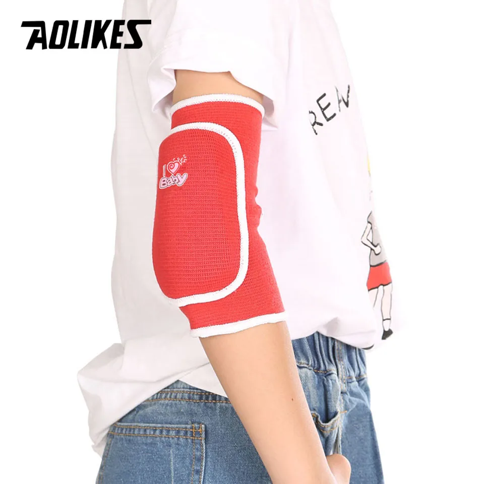 AOLIKES 1 Pair Kids Children Breathable Sports Elbow Pads Support for Outdoor Roller-skating Dancing Baketball Football