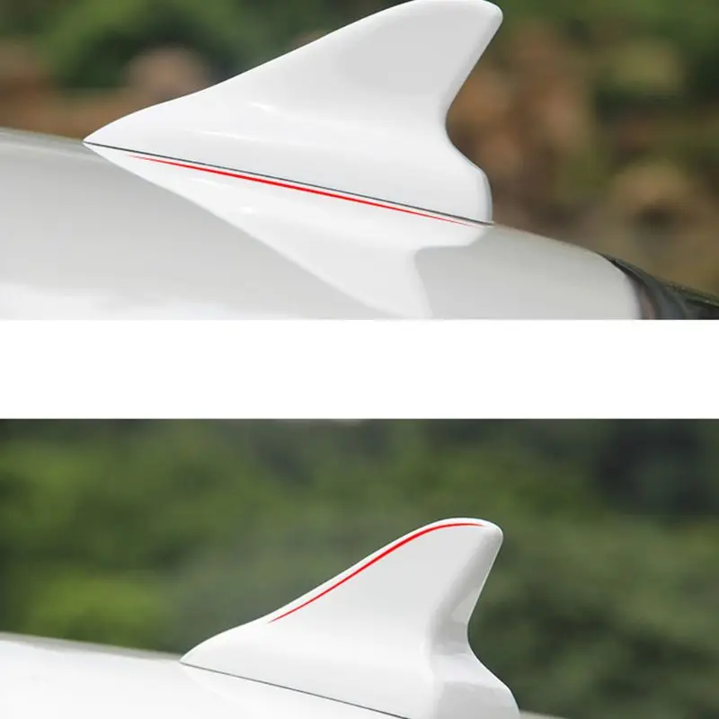 For V-W Nissan Honda BMW Toyota Camry Shark Fin Decoration Antenna Car Aerial Roof Accessories White Red Silver Black