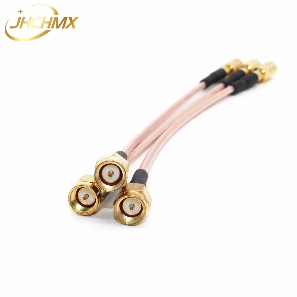 JHCHMX Kabel Sensor Laser Serat Kawat Transformator SMB-SMA TTW 316D Line untuk Mesin Kepala Pemotong Laser Serat Raytools