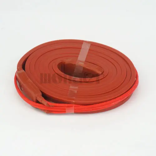 220V AC 15x1500mm 115W Waterproof Flexible Silicone Rubber Heater Heating Belt Unfreezer for Pipeline