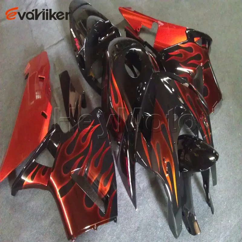 ABS fairing for CBR600RR 2005 2006 CBR 600 RR orange flames F5 05 06 motorcycle panels Painted Injection mold