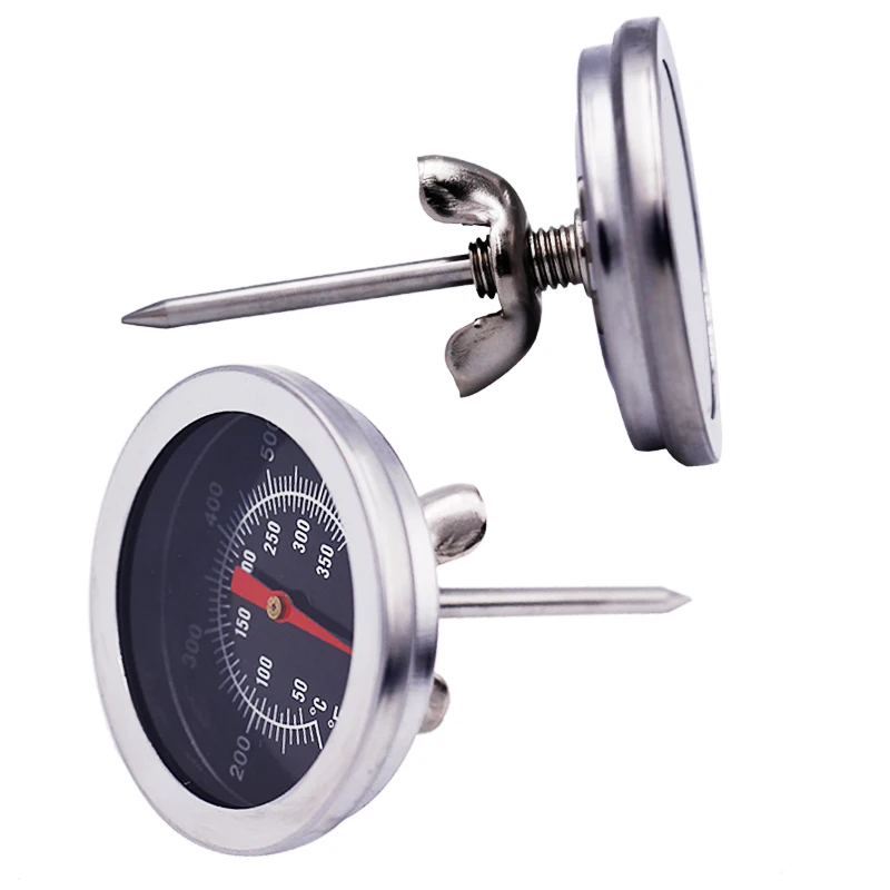 

Stainless Steel Kitchen Thermometer Celsius Fahrenheit Metal Oven Tool With Pointer Can Put Into Oven Cooking Thermometer