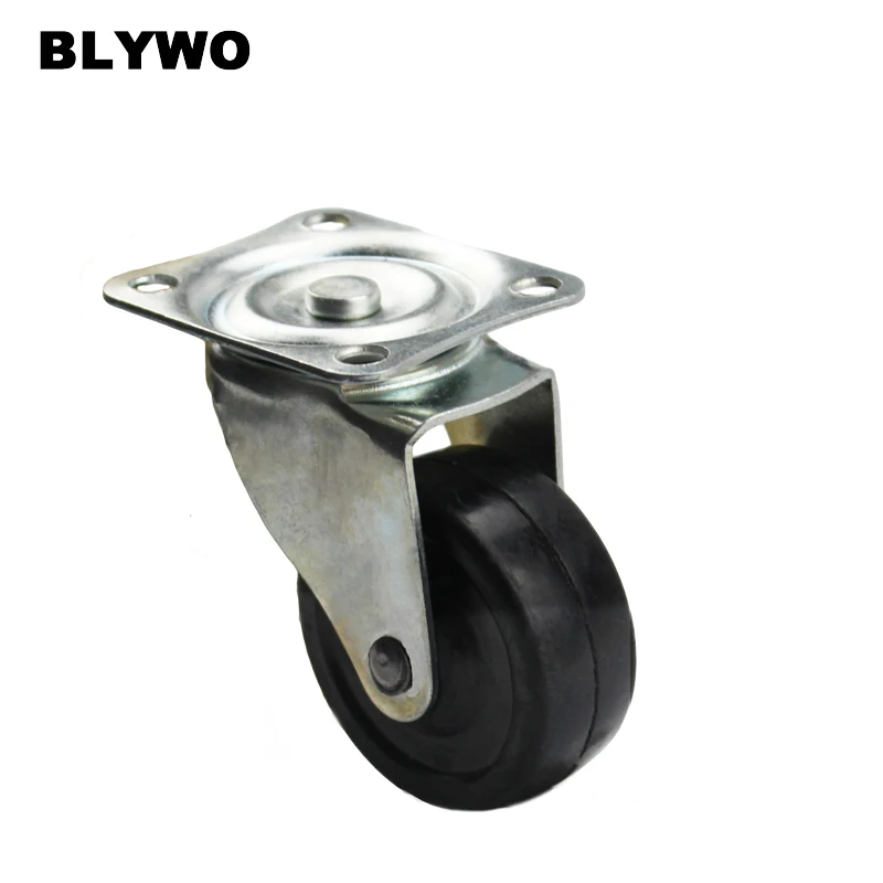 1pc 65mm Heavy Duty Rubber 360 degree Swivel Castor Wheels Trolley Furniture Caster