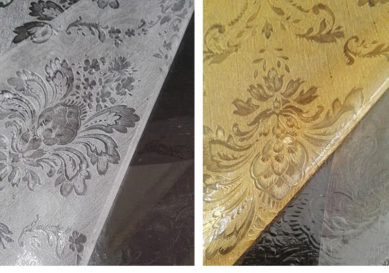 

Electrostatic Window Glass Stickers, Home Decor, White and Gold Glass Film, High Privacy, Bathroom Glass Paper, Size 45*200cm