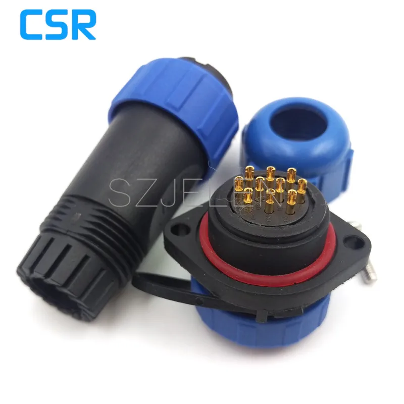 SP2110, 10 Pins Power Waterproof Cord Led Wire Connector,IP68, Power Cables Wires Waterproof Connector 10pin Plugs And Sockets