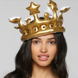 Gold King Queen Crown PVC Air Balloon Happy Birthday Bachelor Bachelorettte Party Supplies Halloween Decoration