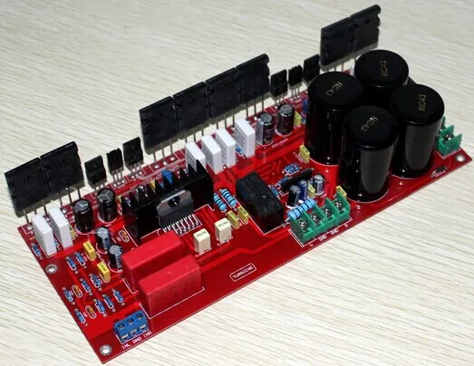 LM4702 +1943 / 5200 amplifier board (200W +200 W),Speaker protection circuit using UPC1237