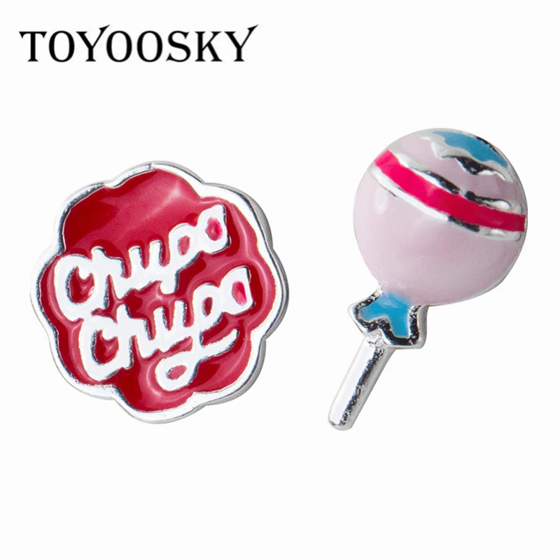 Newest S925 Fashion Children Kids Silver Jewelry Fresh Asymmetric Candy English Letter Earrings Simple Ear Jewelry 2019