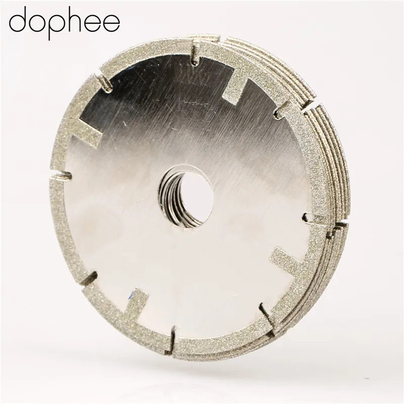 dophee Diamond Coated Cut Off Cutting Grinding Saw Blade Wheel Disc 1.5mm Thickness Grit 60 Coarse 100mm Rotary Cutting Tools