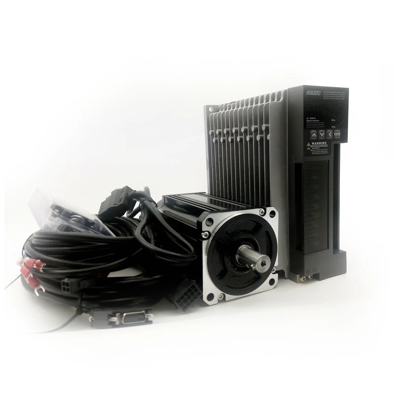 0.75KW 2000RPM AC servo system kit 90ST-M03520 3.5Nm and matched servo driver JB-1000C30L with 5m cable Great quality