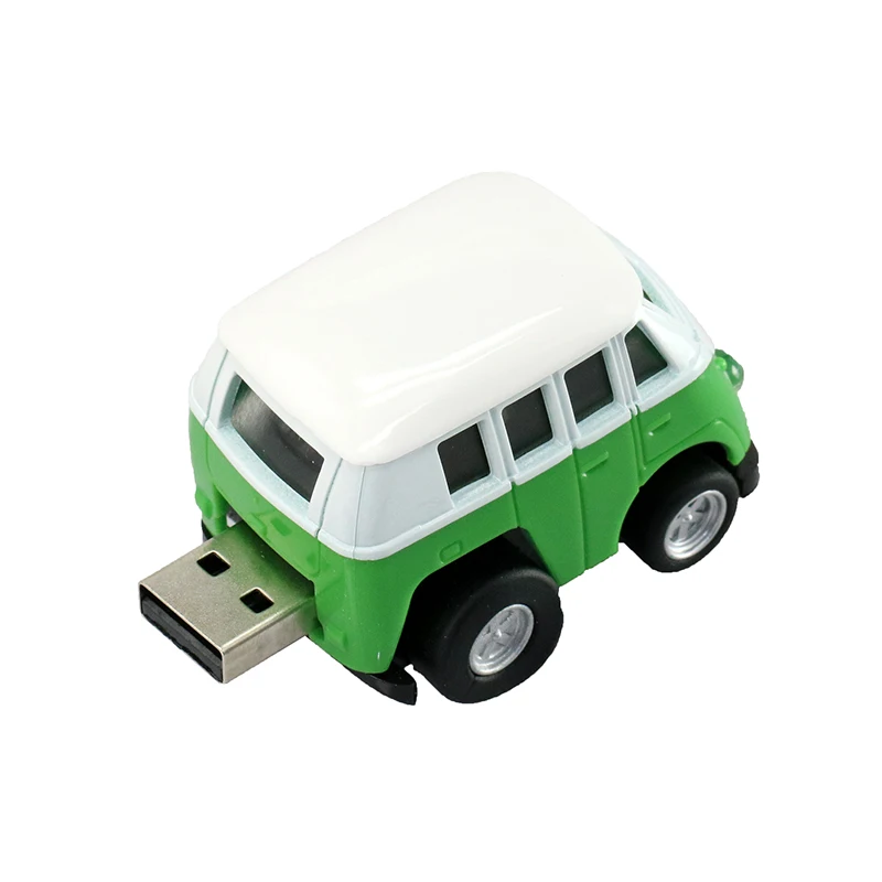 Little Bus Usb Flash Drive Model Mobil Mini 4GB 8GB 16G 32G 64GB Pendrive USB 2.0 Pen Drive Flash Memory Stick Drive Hadiah Cantik