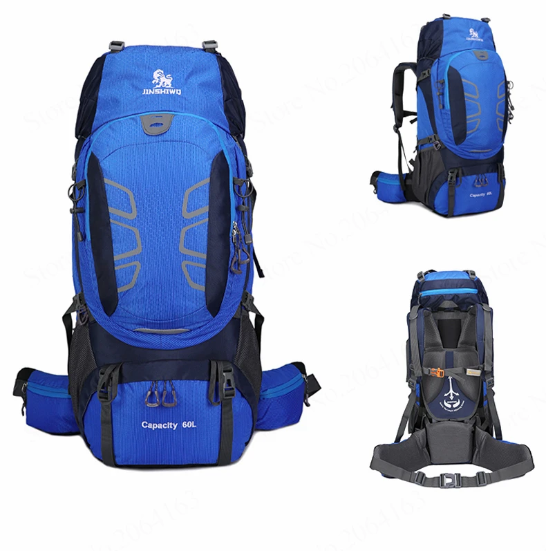 60L Wasserdicht Klettern Wandern Outdoor Rucksack Frauen & Männer Tasche Camping Bergsteigen Rucksack Sport Bike Reisetaschen – Detail 11
