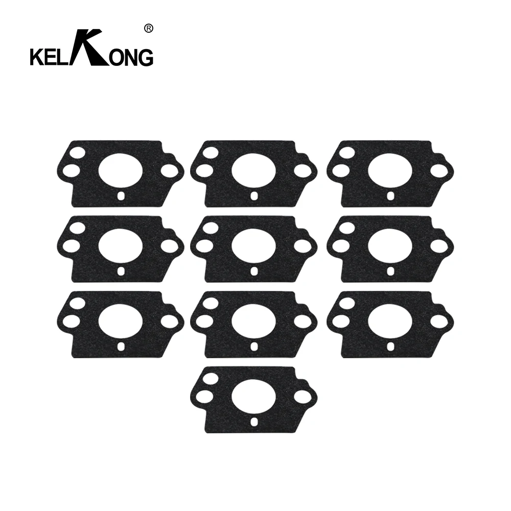 KELKONG 10pcs Carburetor Gasket Kit For HUSQVARNA 124L 125B 125BX 125L 125LD 128C 128CD 128L 128LD 128LDX 128R 128RJ 128DJX Trim