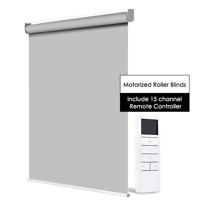 Sunfree High Quality Motorized Blinds Rechargeable Motor Electric Roller Shade Motorized Rolling Blinds include remote control