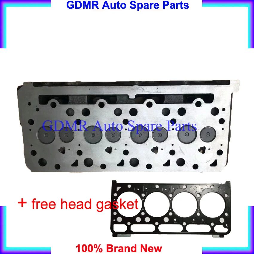 Auto spare parts indirect injection complete V2203 V2403 Cylinder Head assembly For Kubota tractor OEM 19077-03048