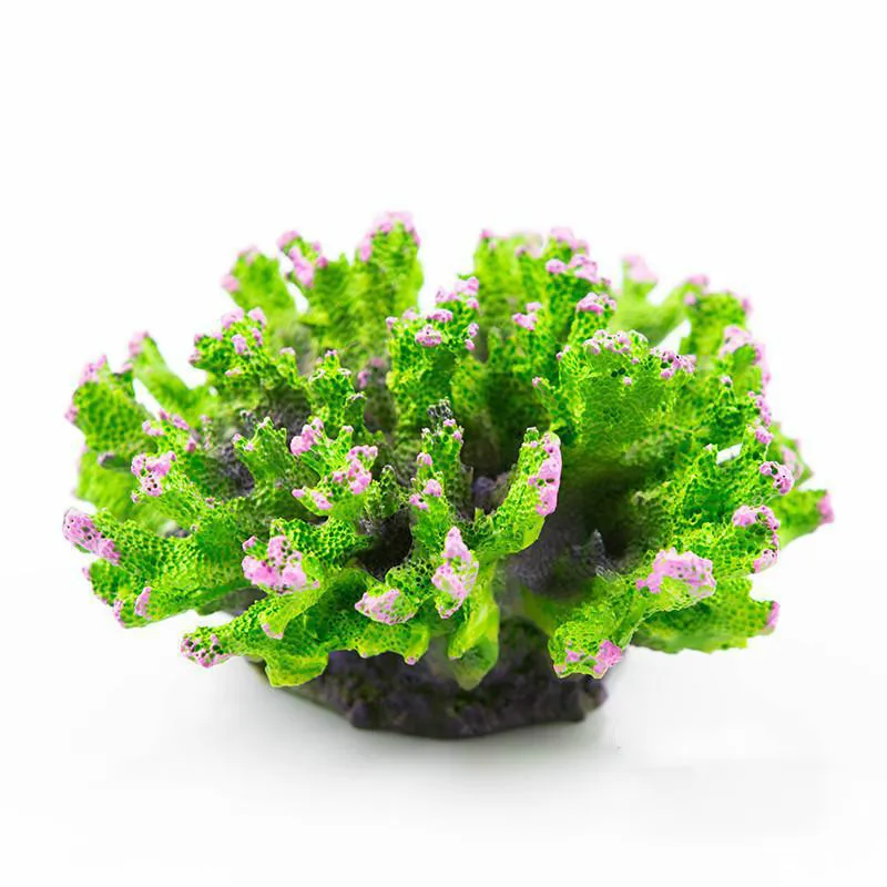 1pcs Resin Artificial Aquarium Coral Decoration Fish Tank Coral Reef Ornament Flower Coral Rock Aquarium Accessories 4 color