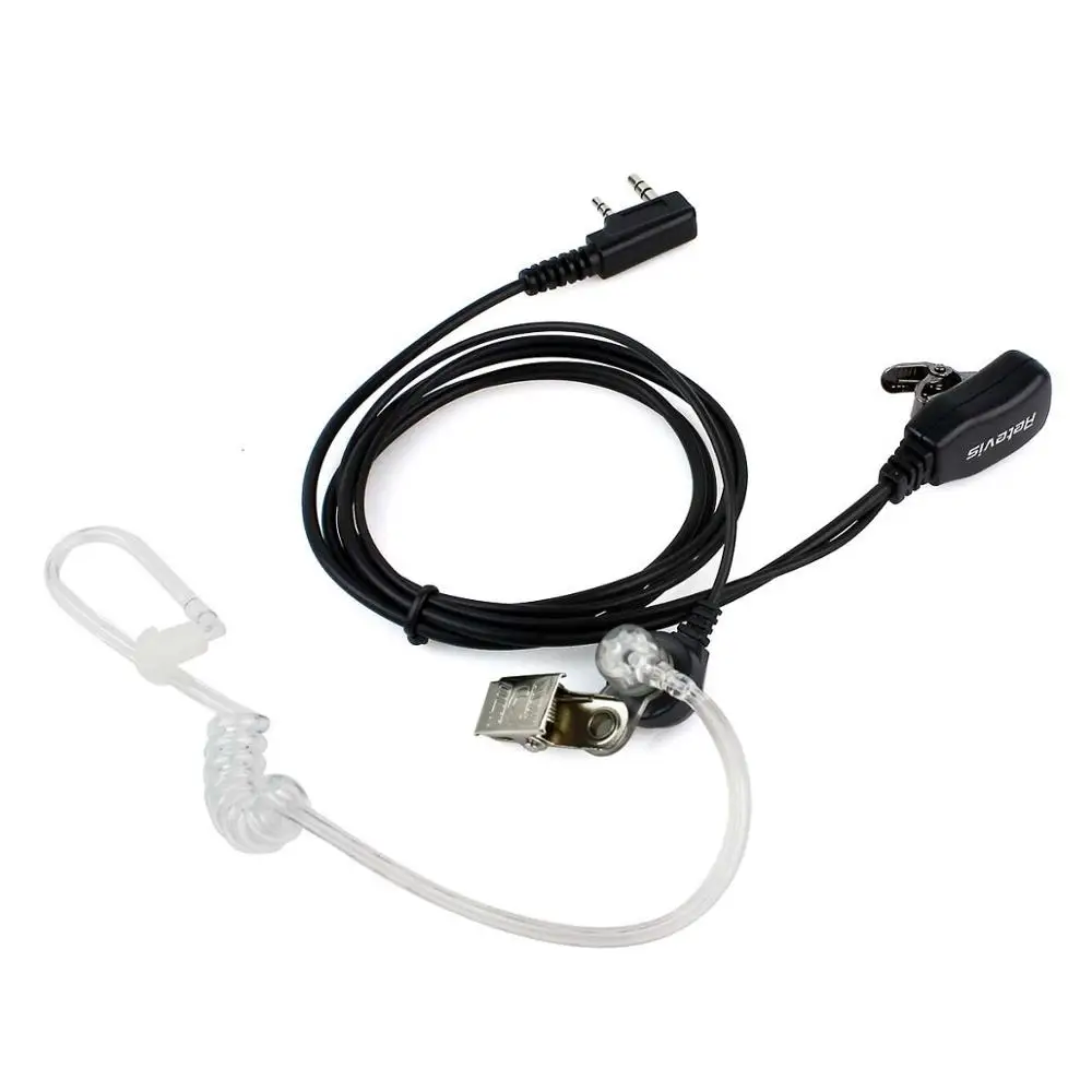 by dhl or ems 100pcs MIC Earpiece for BAOFENG PUXING OUXUN QUANSHENG Ect K Head TWO Way Radio Headset Walkie talkie