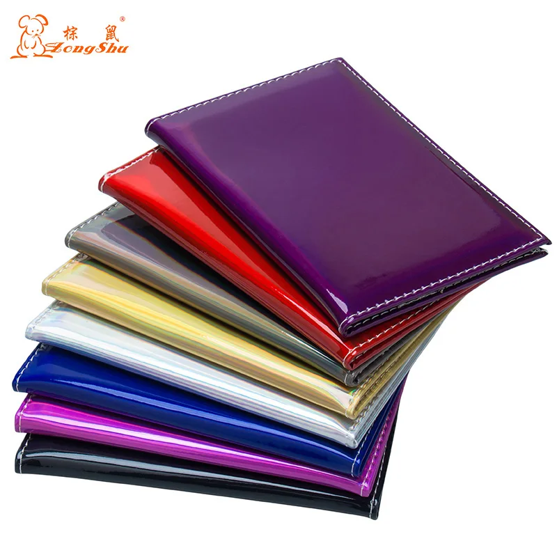 

Новинка 2020, зеркальная модная сумка унисекс из искусственной кожи фиолетового цвета с отделением для карт, дорожная идентификационная фотография, искусственная кожа