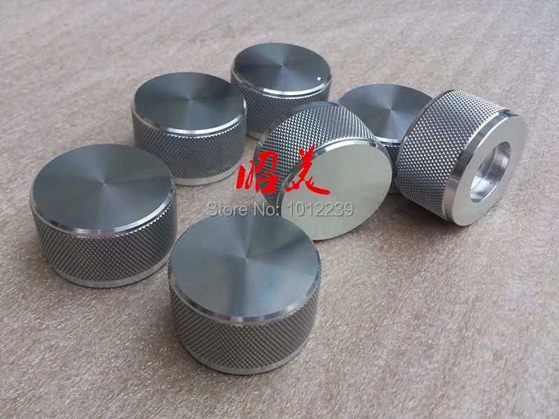 1 قطعة قطرها 38 مللي متر عالية 22 مللي متر جميع الألومنيوم الصلبة حجم مقبض الصوت مكبر للصوت الجهد مقبض