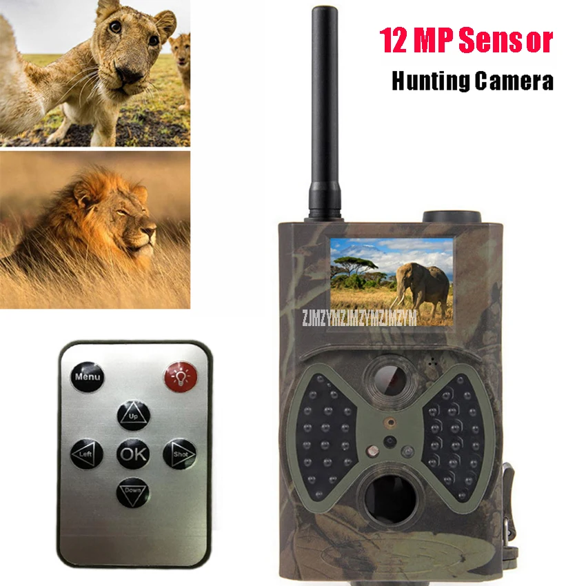 

HC300M Wildlife Night Vision Hunting Trail Camera HD 12MP Pixels Night Vision MMS GSM Infrared Motion Monitor Scouting Camera