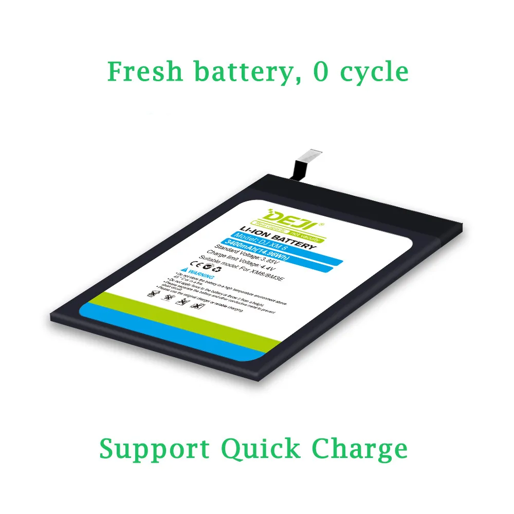 DEJI for xiaomi 8 xiaomi9 battery real capacity mi8 replacement battery with free tool 12 month warranty BM3E