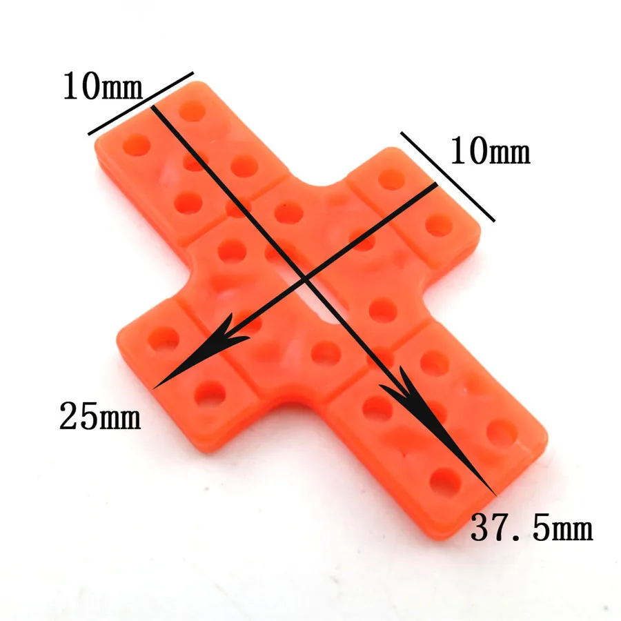 10PCS 37525 Red Plastic Cross Shaped Sheet Model Retainer DIY Model Making