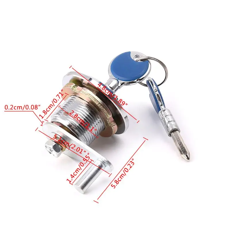 Super Security Safe Deposit Box Anti-theft Lock With Encryption Keys Copper Cylinder